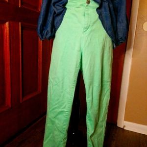 Skinny leg Seafoam Green Jeans